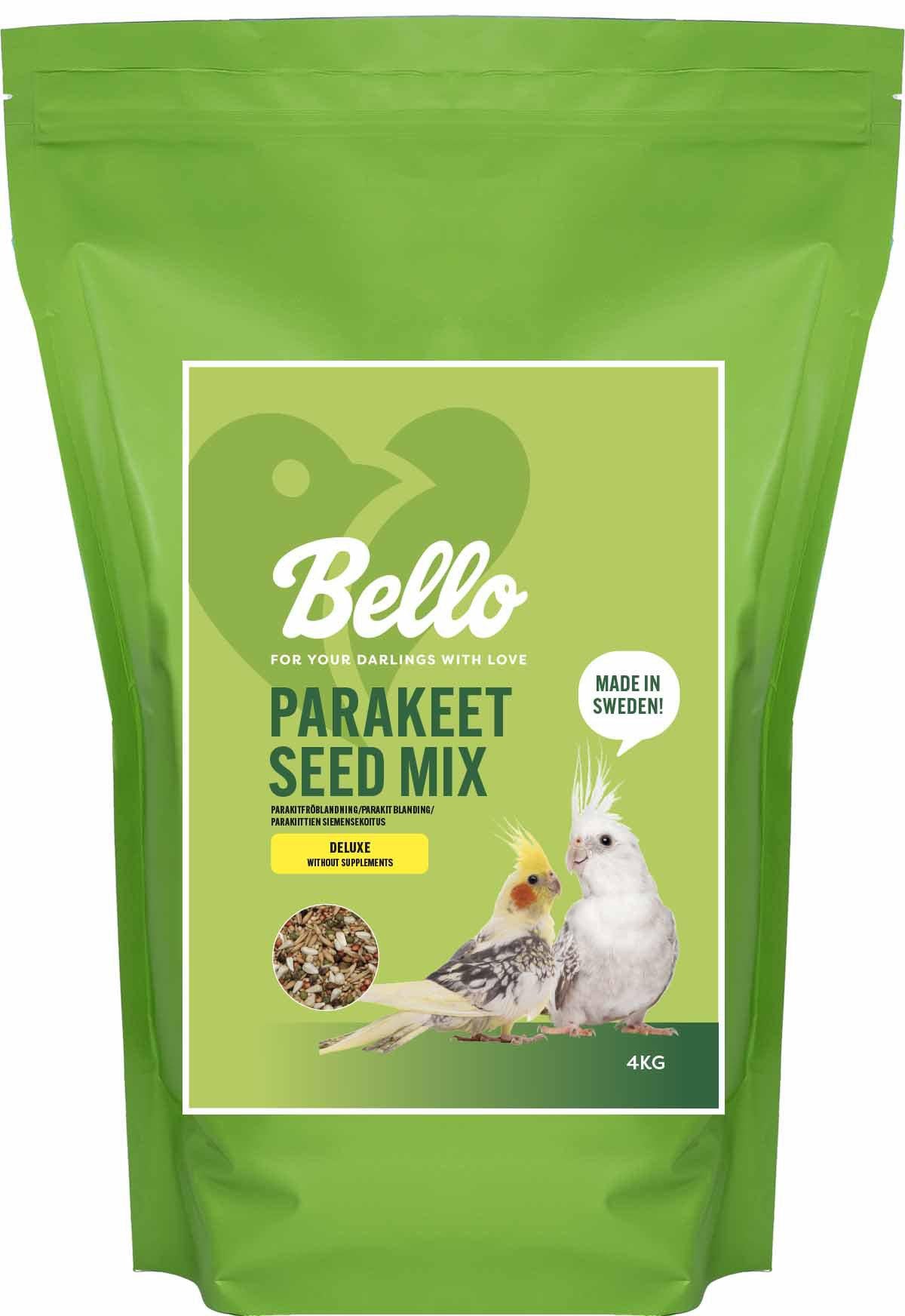 BELLO PARAKEET SEEDMIX DELUXE UTAN TILLSKOTT 4KG