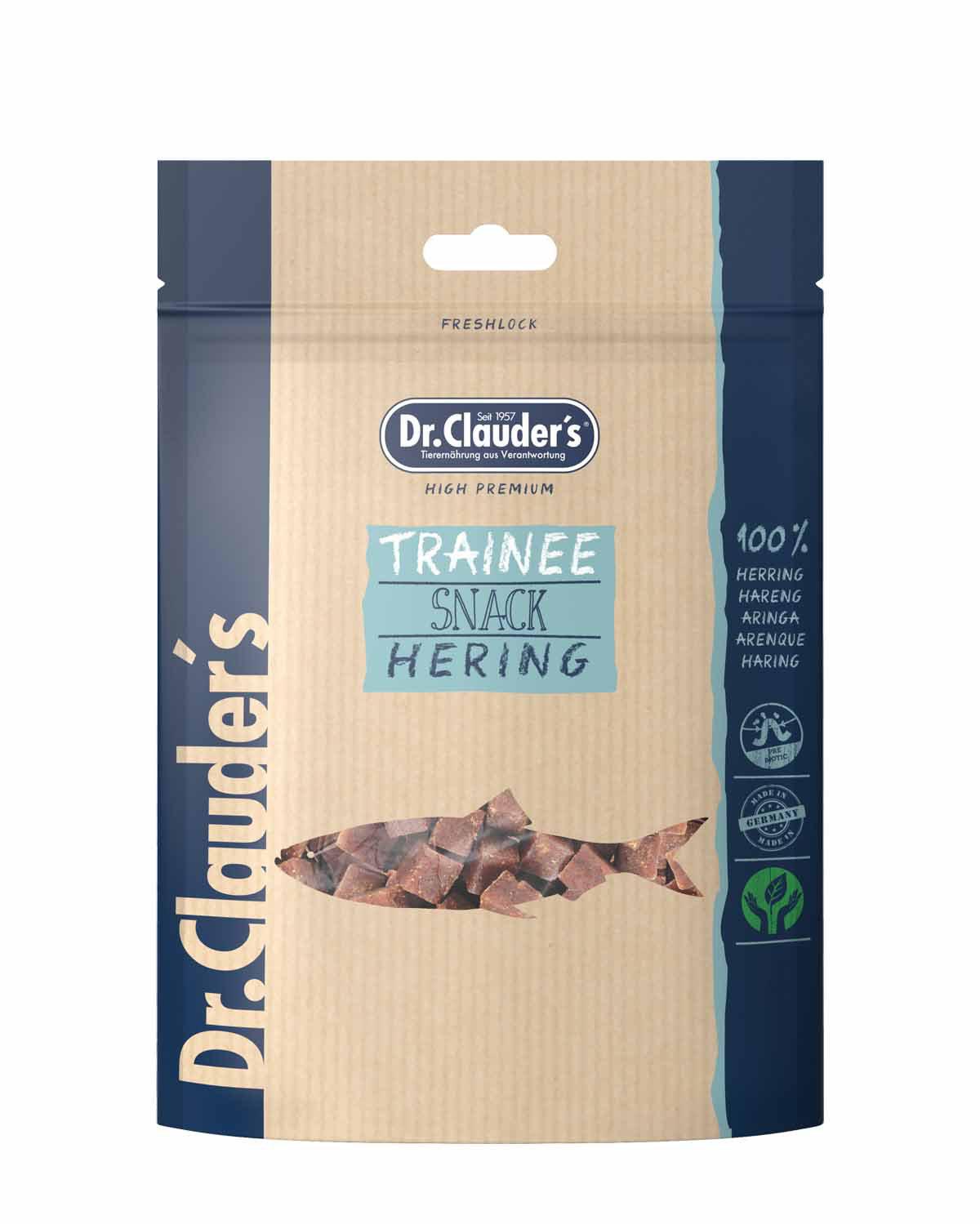 10 Pack - Dr. Clauder's Trainee Medium træningsgodbidder med sild 80g