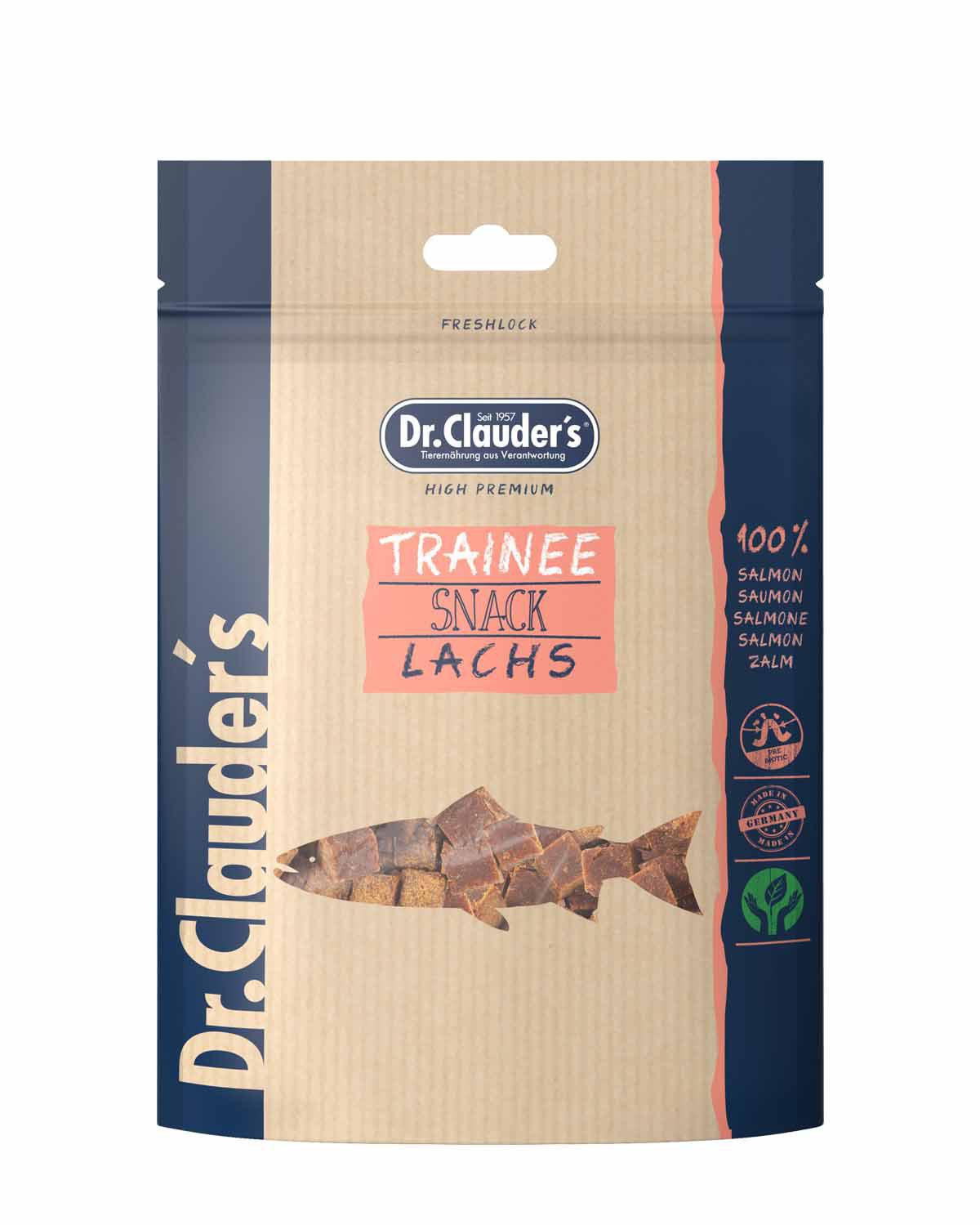 10 Pack - Dr. Clauder's Trainee Medium træningsgodbidder med laks 80g