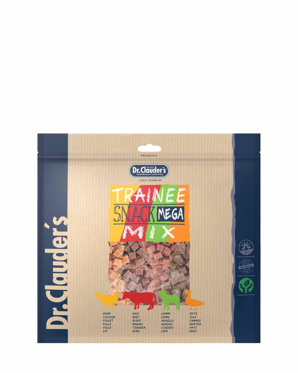 5 Pack - Dr. Clauder's Trainee Medium træningsgodbidder Mega Mix 500g