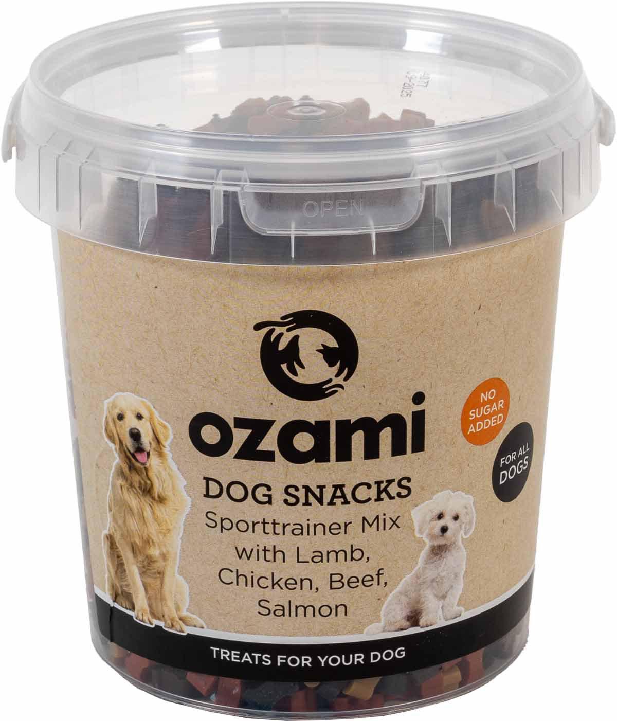 8 Pack - OZAMI Sporttrainer Mix hundegodbidder 500g spand